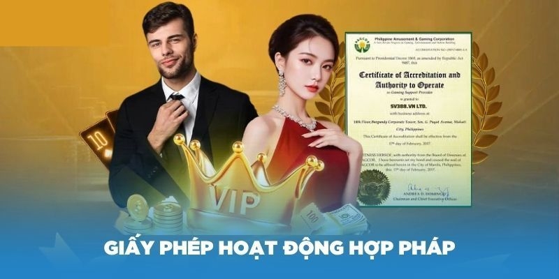 Giấy phép hoạt động thiết yếu trong việc xác minh tính hợp pháp của 33win